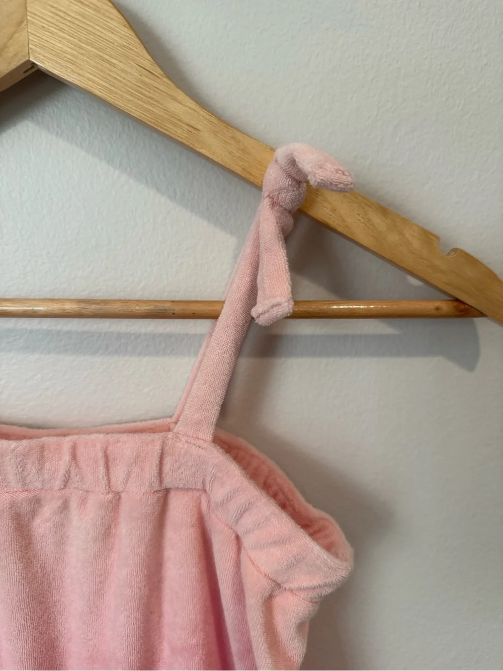 Gap Kids Pink Baby Pink Ombre Terry Cloth Cover Up Romper Pockets Size Medium